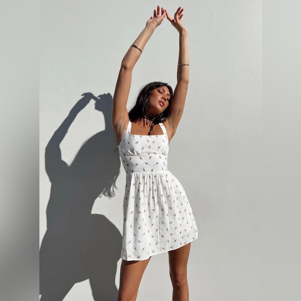 SAMANA MINI DRESS WHITE PETITE